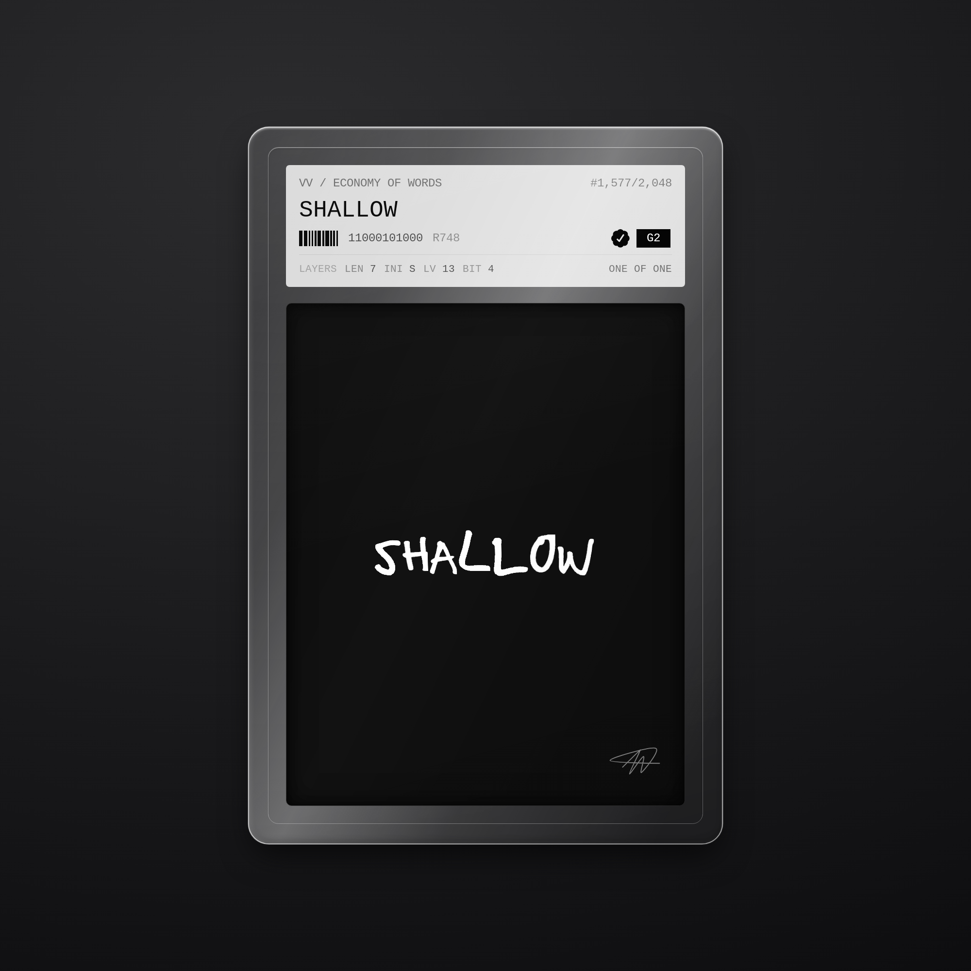 SHALLOW · #1577